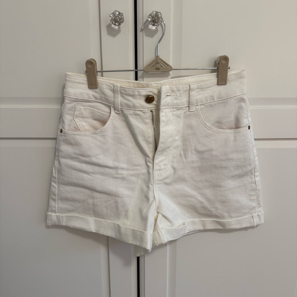 Classic White Women's Jean Shorts